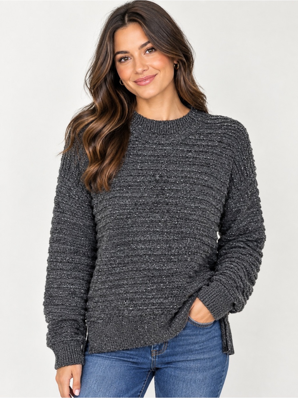 Madewell Charcoal Gray Knit Cardigan